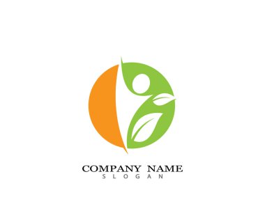 Sağlıklı Yaşam Logosu vektör ikonu çizimi tasarımı