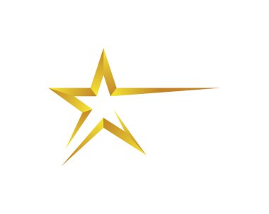 Yıldız Logosu Şablonu vektör illüstrasyon tasarımı