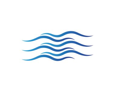 Su Dalgası logo vektör illüstrasyon tasarımı