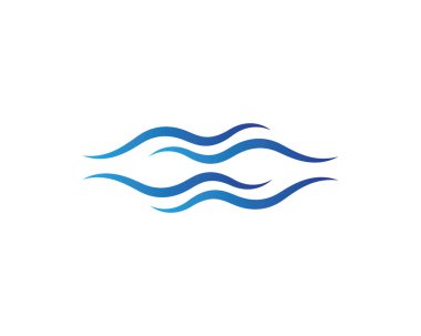 Su Dalgası logo vektör illüstrasyon tasarımı