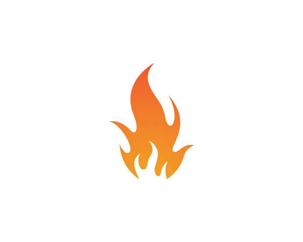 Ateş Logosu Şablon Vektör Resimleme Tasarımı — Stok Vektör