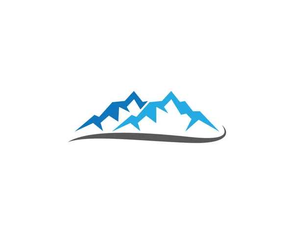 Mountain Logo Template Vector Pictogram Illustratie Ontwerp — Stockvector