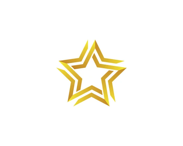 Desenho Ilustração Ícone Vetor Modelo Logotipo Estrela — Vetor de Stock
