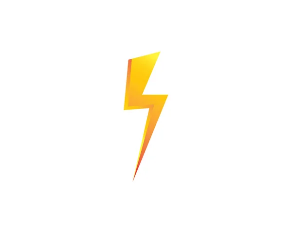 Thunderbolt Logo Plantilla Vector Icono Ilustración Diseño — Vector de stock