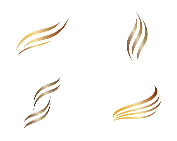 Kuaför Logo Şablonu Vektör Resimleme Tasarımı — Stok Vektör
