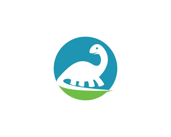 Σχεδιασμός Εικονογράφησης Εικονιδίου Φορέα Λογότυπου Brontosaurus — Διανυσματικό Αρχείο