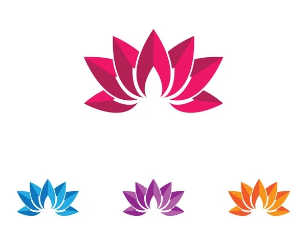 Beleza Flores Logotipo Modelo Vetor Ícone — Vetor de Stock