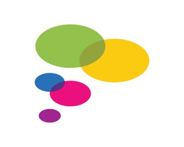 Konuşma balonu logo şablonu vektör resmetme tasarımı