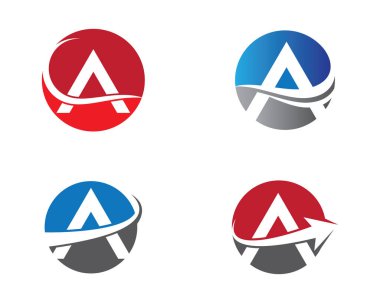 Bir harf logo vektör illüstrasyon tasarımı