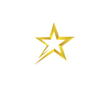 Yıldız Logosu Şablonu vektör illüstrasyon tasarımı