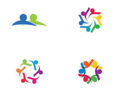 Evlat edinme ve toplumsal bakım logosu vektör resmetme tasarımı