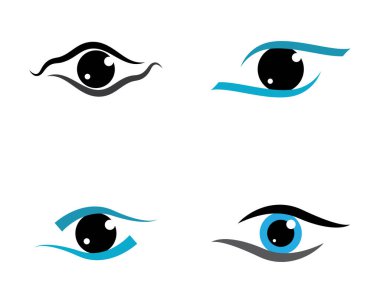 Marka Kimliği Kurumsal Göz Bakımı vektör logosu tasarımı