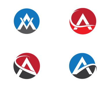 Bir harf logo vektör illüstrasyon tasarımı