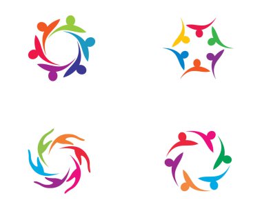 Evlat edinme ve toplumsal bakım logosu vektör resmetme tasarımı