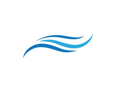 Su Dalgası logo vektör illüstrasyon tasarımı