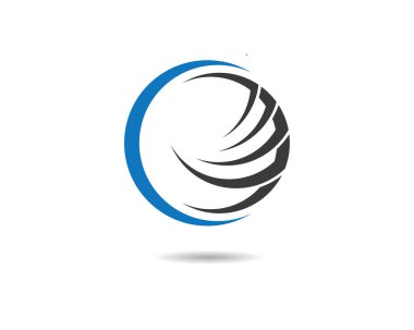 Çember logo şablonu vektör resimleme tasarımı