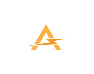 Bir harf logo vektör illüstrasyon tasarımı