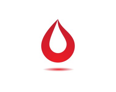 Kan logosu şablonu vektör resimleme tasarımı