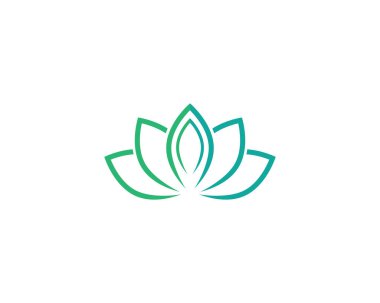 Güzellik çiçekleri logo şablon vektör simgesi