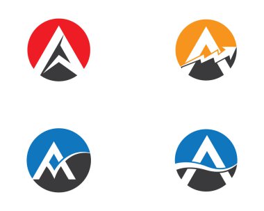 Bir harf logo vektör illüstrasyon tasarımı