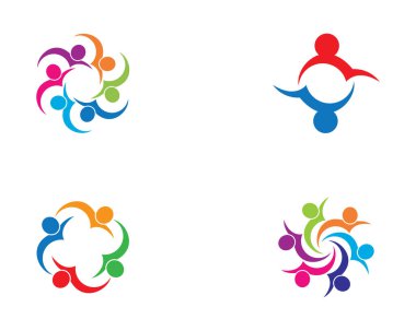 Evlat edinme ve toplumsal bakım logosu vektör resmetme tasarımı