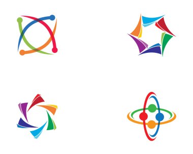 Soyut logo şablon vektör resimleme tasarımı