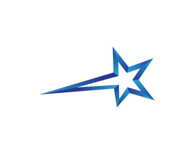 Yıldız Logosu Şablonu vektör illüstrasyon tasarımı
