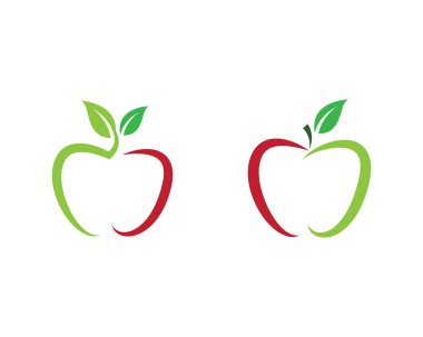 Apple logo şablon vektör resimleme tasarımı