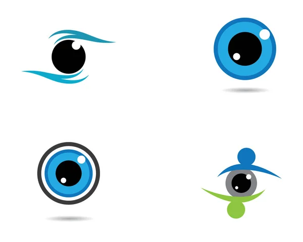 Identidad Marca Diseño Del Logotipo Del Vector Cuidado Ocular Corporativo — Vector de stock