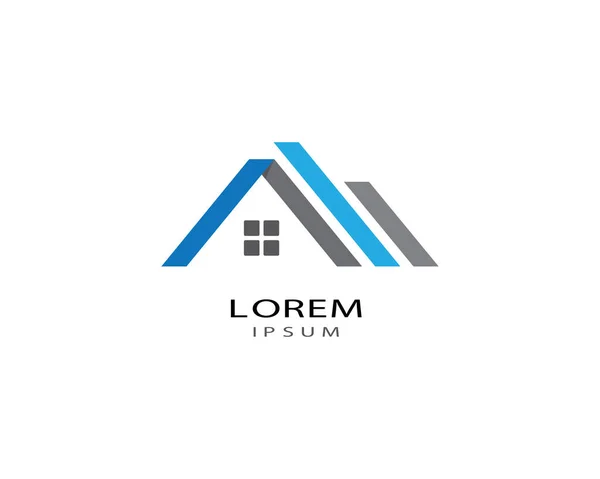 Immobilien Logo Vorlage Vektor Symbol Illustration Design — Stockvektor