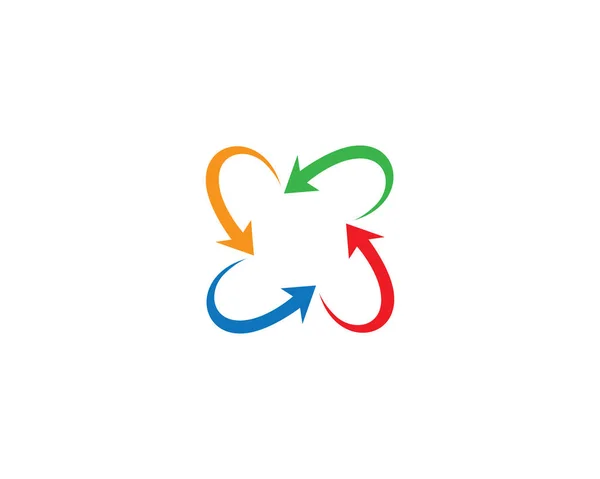 Дизайн Векторной Иконки Логотипа Стрелки — стоковый вектор