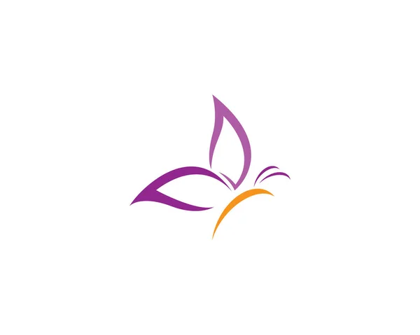 Schmetterling Logo Vorlage Vektor Symbol Illustration Design — Stockvektor