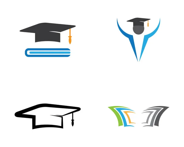 Educação Logotipo Modelo Vetor Ícone Ilustração Design —  Vetores de Stock