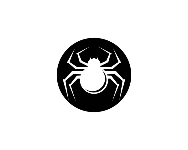 Icône Logo Araignée Illustration Design — Image vectorielle