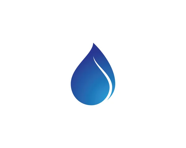 Water Drop Logo Template Vector Icon Illustration Design — Stock Vector