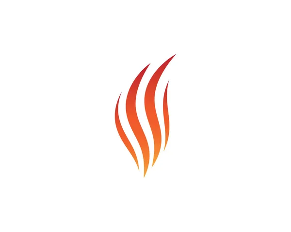 Fuego Llama Logotipo Plantilla Vector Icono Ilustración Diseño — Archivo Imágenes Vectoriales