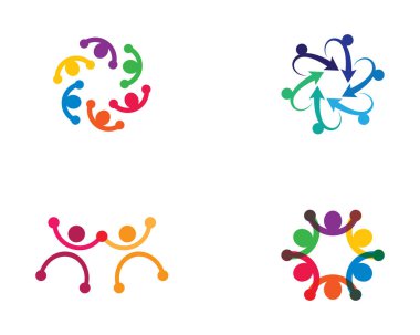 Evlat edinme ve toplumsal bakım logosu vektör resmetme tasarımı