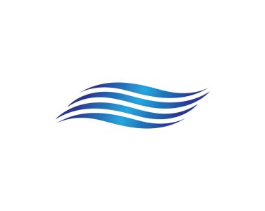 Su Dalgası logo vektör illüstrasyon tasarımı