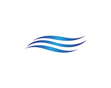 Su Dalgası logo vektör illüstrasyon tasarımı