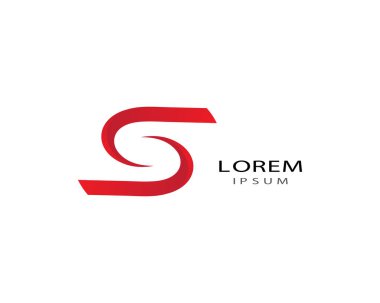 S harfi logo vektör illüstrasyon tasarımı
