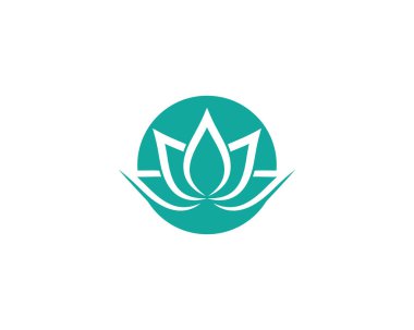 Güzellik çiçekleri logo şablon vektör simgesi