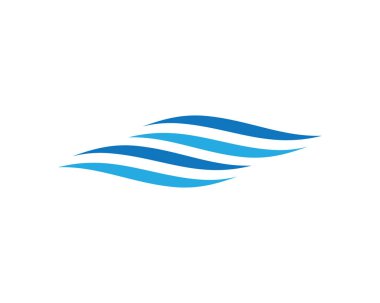 Su Dalgası logo vektör illüstrasyon tasarımı