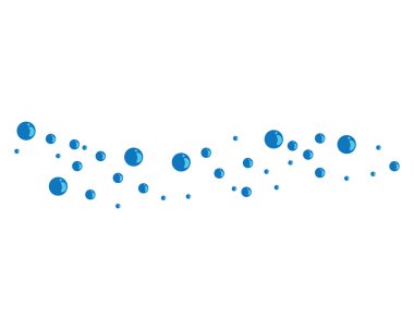Kabarcıklar su arkaplan vektör çizimi tasarımı