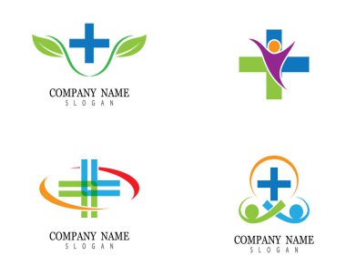 Tıbbi Logo şablon vektör illüstrasyon tasarımı