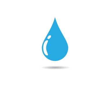 Su damlası logo şablonu vektör illüstrasyon tasarımı