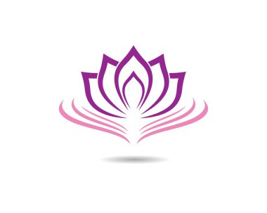 Güzellik çiçekleri logo şablon vektör simgesi