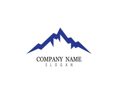 Dağ Logosu şablon vektör illüstrasyon tasarımı