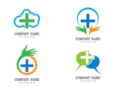 Tıbbi Logo şablon vektör illüstrasyon tasarımı