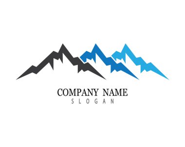 Dağ Logosu şablon vektör illüstrasyon tasarımı