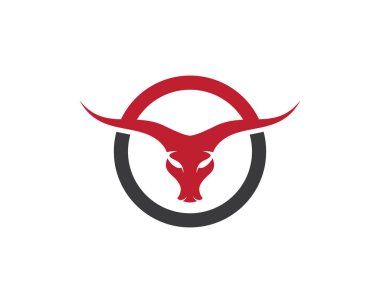 Boğa logo şablonu vektör resimleme tasarımı